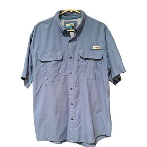 Magellan Blue Relaxed Fit Large Fishing Shirt